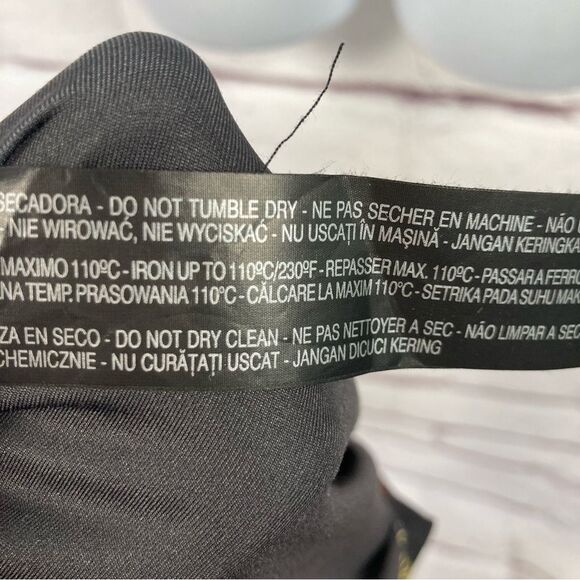 Zara Accessories Bodysuit Plunging V Neck Top Size M Black Orange Floral Turtle - Picture 10 of 16